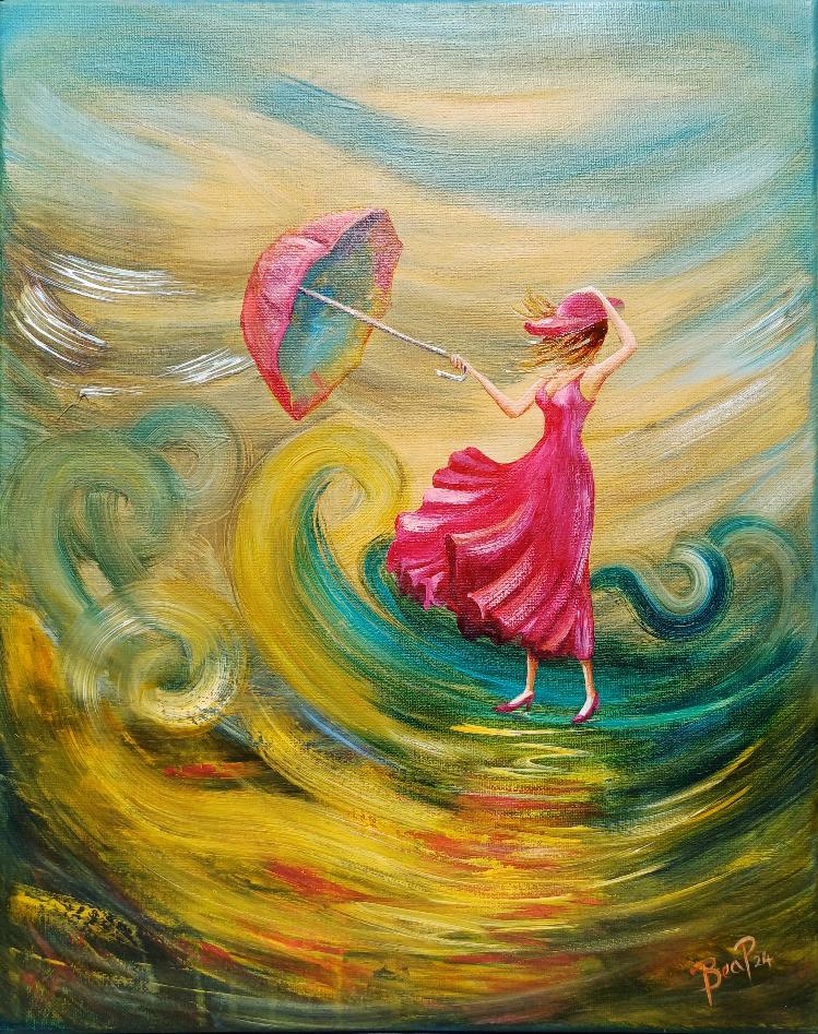 Umber Ella - Painting in Oil on Canvas - 505mm x 405mm