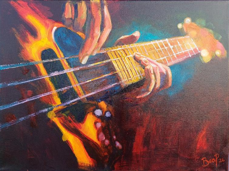 Forte - Painting in Mixed Media on Canvas - 295mm x 400mm