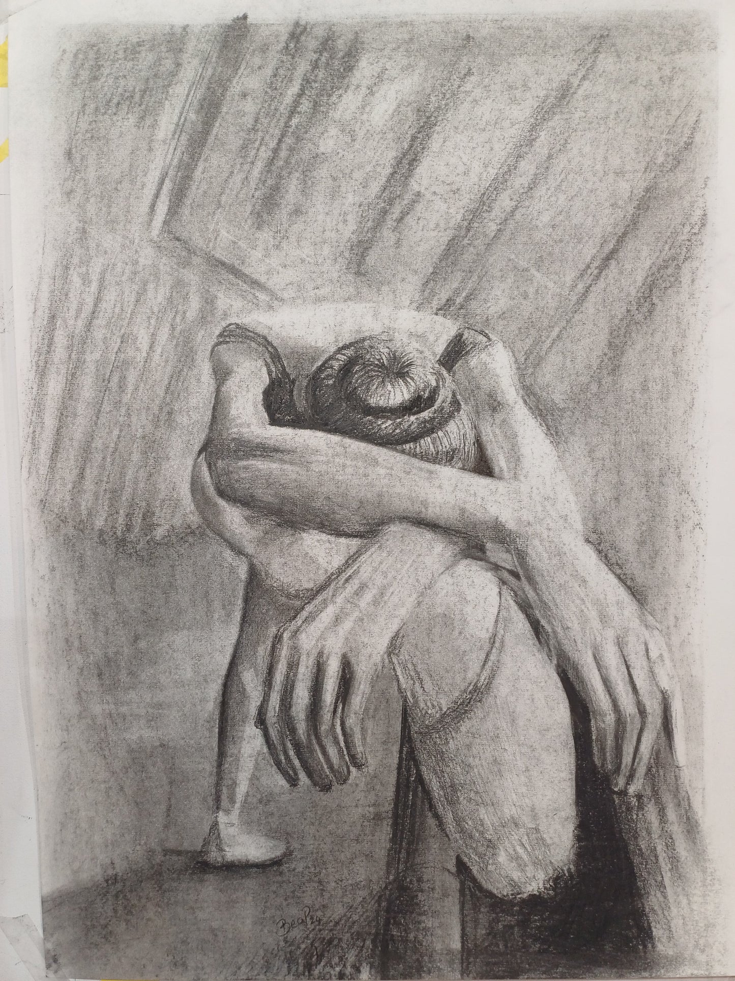 Tender Stretch - Drawing in Graphite on Artists Quality Paper - 580mm x 420mm
