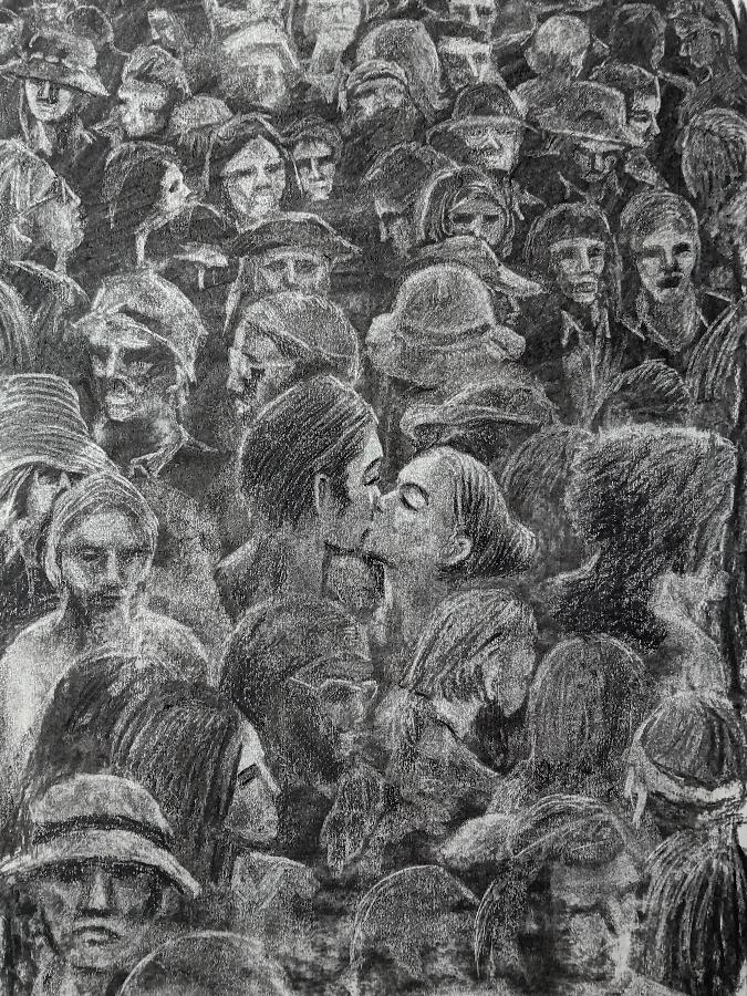 Moment - Drawing in Charcoal on Artists Quality Paper - 420mm x 300mm