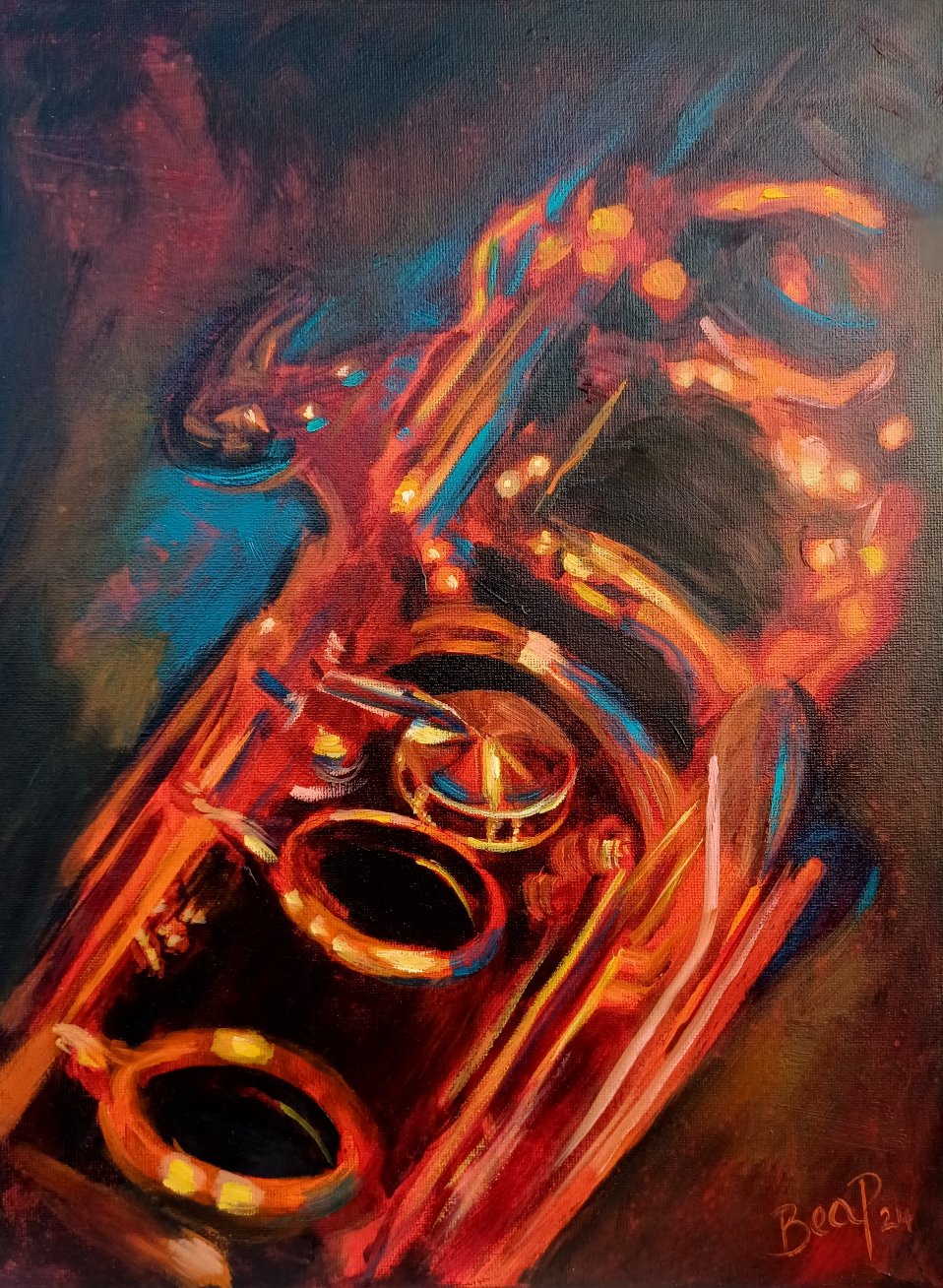 Upper Joint - Painting in Mixed Media on Canvas - 400mm x 295mm