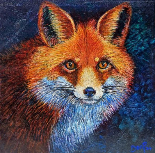 It's Mr Fox -ON EXHIBIT AT Evan Gallery Penrith -Painting in Oil on Canvas - 505mm x 500mm