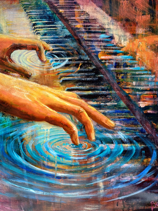 Softer & Softer - SOLD - Painting in Mixed Media on Archers Cotton Rag Paper - 570mm x 760mm