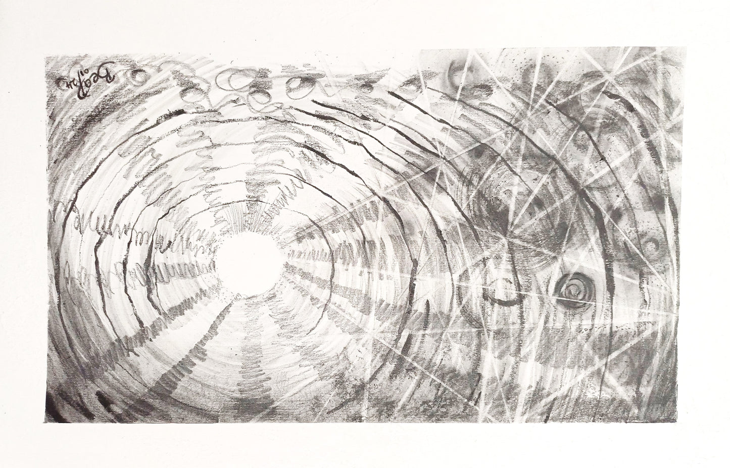 Light Groove - Drawing in Graphite on Artists Quality Paper - 255mm x 380mm