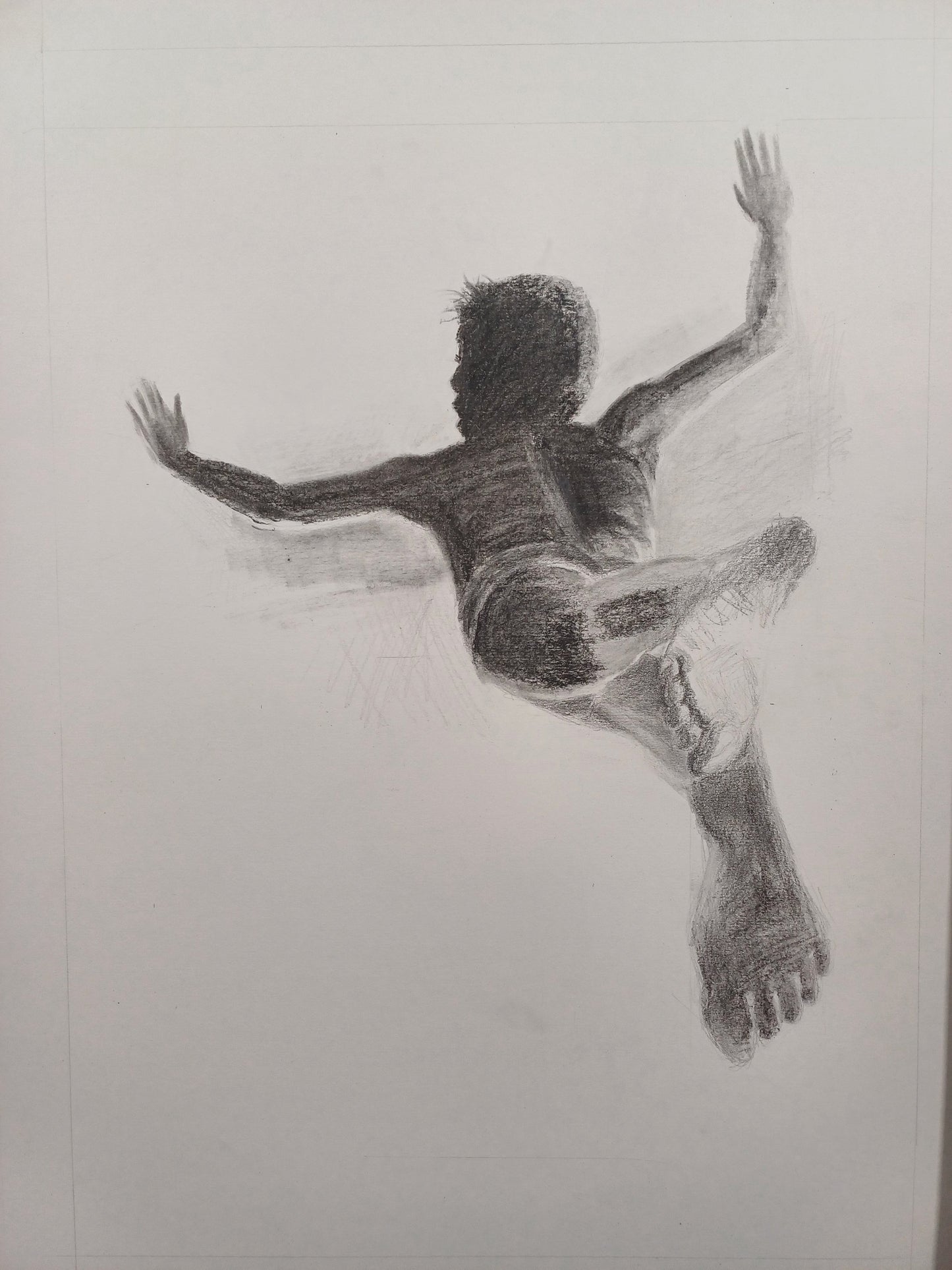 From Great Heights - Drawing in Graphite on Artists Quality Paper - 560mm x 410mm