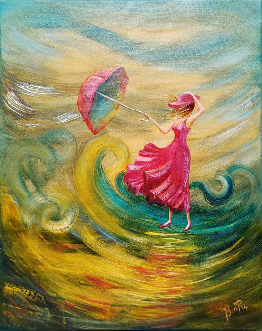 Umber Ella - Painting in Oil on Canvas - 505mm x 405mm