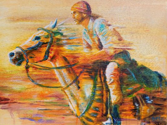 In the Kings Name - Painting in Mixed Media on Canvas - 450mm x 610mm