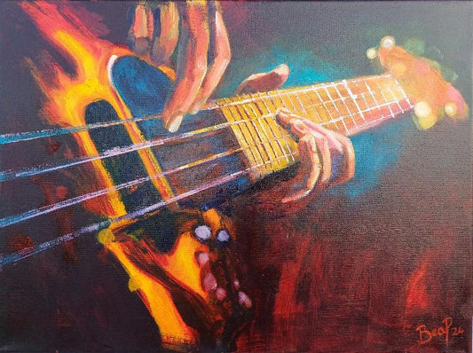 Forte - Painting in Mixed Media on Canvas - 295mm x 400mm