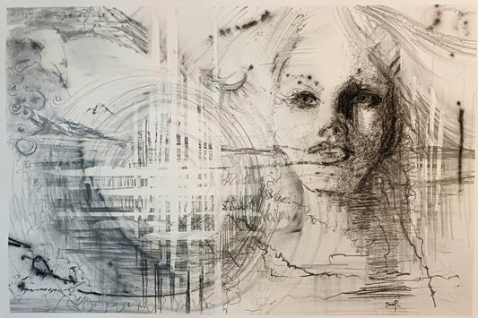 Behind the Whirlwind - Drawing in Graphite on Artists Quality Paper - 590mm x 840mm