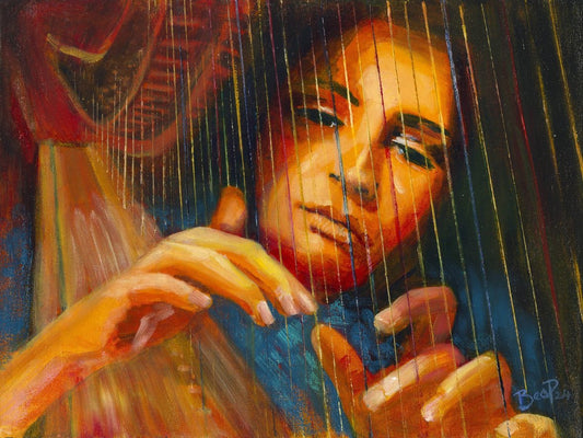 Intense - SOLD - Painting in Mixed Media on Canvas - 295mm x 400mm