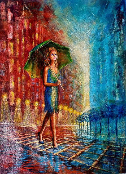 Not One To Fret - Painting in Mixed Media on Archers Cotton Rag Paper - 760mm x 570mm