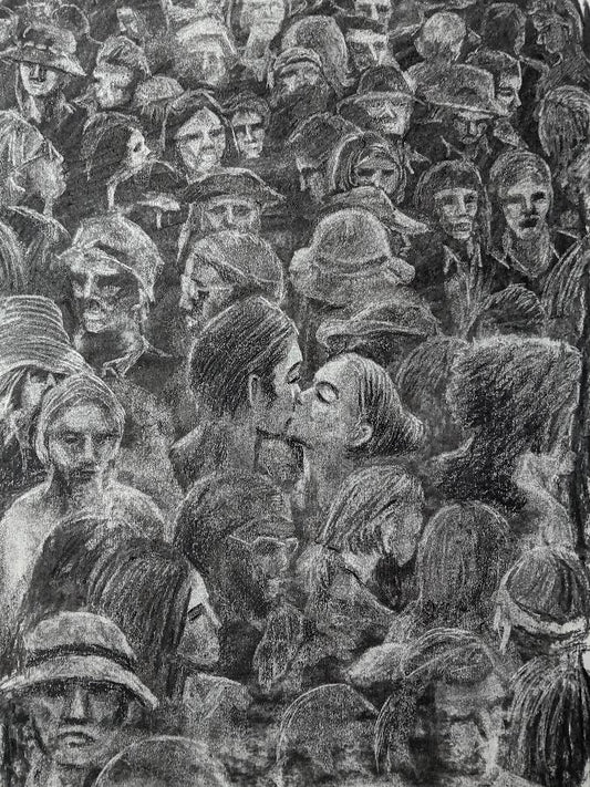 Moment - Drawing in Charcoal on Artists Quality Paper - 420mm x 300mm