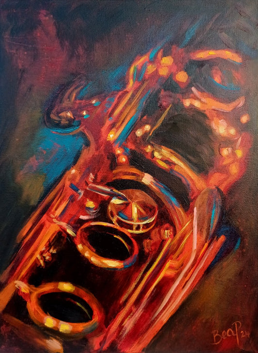 Upper Joint - Painting in Mixed Media on Canvas - 400mm x 295mm