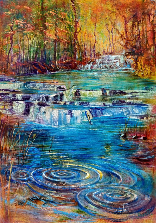 Return Journey - SOLD - Painting in Mixed Media on Archers Cotton Rag Paper - 765mm x 555mm