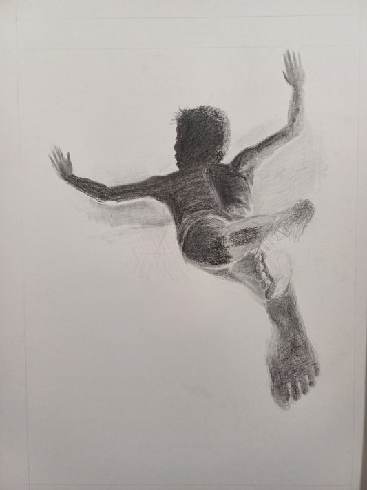 From Great Heights - Drawing in Graphite on Artists Quality Paper - 560mm x 410mm